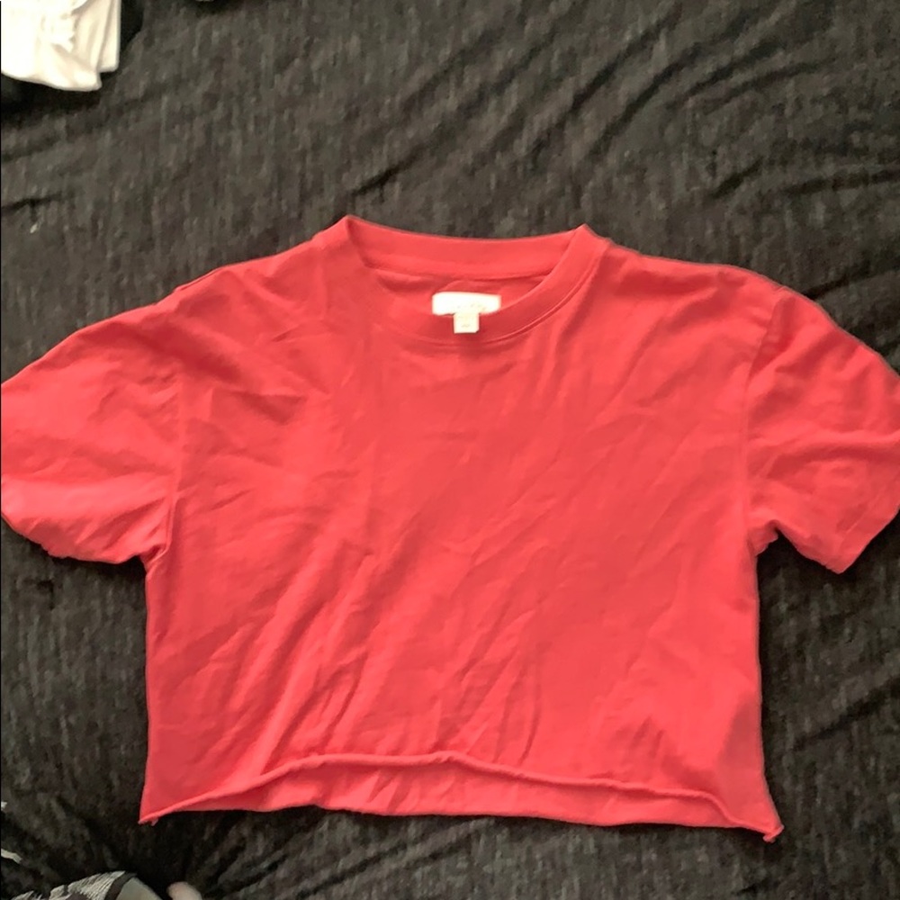 Top shop rose pink crop top